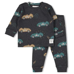 Feetje Pyjama Premium Sleepwear Ricky Racer Antraciet Melange
