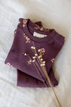 Feetje Pyjama Premium Sleepwear Bonnie Bouquet Wijn Melange