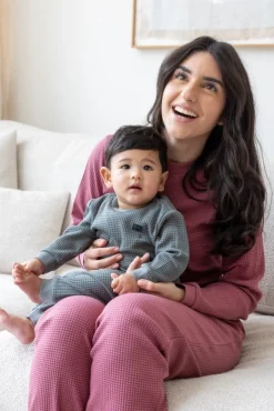 Feetje Pyjama Volwassen Wafel Berry – Family Edition