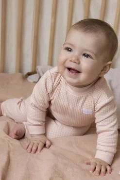Feetje Pyjama Wafel Oud Roze