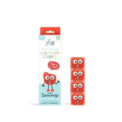 Glo Pals Lichtgevend Kubussen Sammy Red 4 stuks