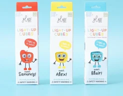 Glo Pals Lichtgevend Kubussen Sammy Red 4 stuks