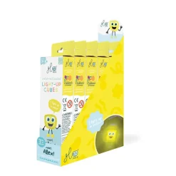 Glo Pals Lichtgevend Kubussen Alex Yellow 4 stuks