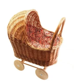 Hollie Rieten Poppenwagen Met Kap Retro Flowers