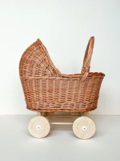 Hollie Rieten Poppenwagen Met Kap Retro Flowers