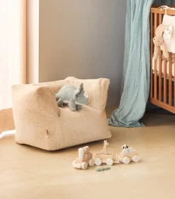 Jollein Fauteuil Beanbag Corduroy Natural