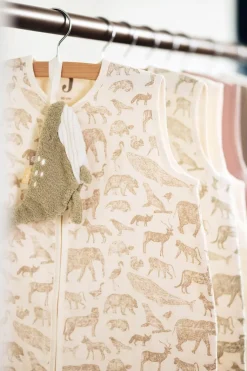 Jollein Slaapzak Hydrofiel Animals Olive 90 cm