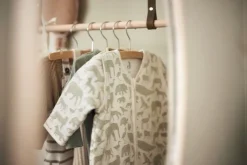 Jollein Slaapzak met Afritsbare Mouwen Animals Olive Green 90 cm
