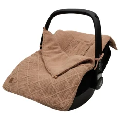 Jollein Voetenzak Autostoel Groep 0+ Check Knit Biscuit 3/5 punts