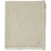 Jollein Wiegdeken Fringe Olive Green/Ivory GOTS