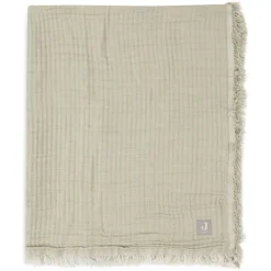 Jollein Wiegdeken Fringe Olive Green/Ivory GOTS