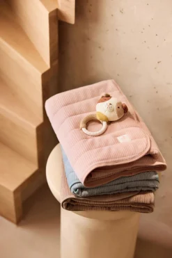 Jollein Wiegdeken Velvet Rib Wild Rose