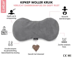 KipKep Woller Warmtekussen Pebble Grey