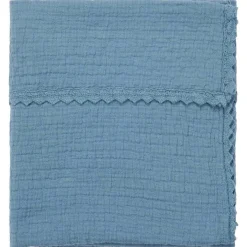 Koeka Ledikantdeken Lace Elba Bluestone