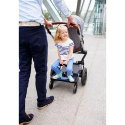 Lascal Buggy Board Maxi+ Zwart met Grijs Zadel