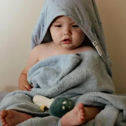 Little Dutch Badcape Pure Denim Blue