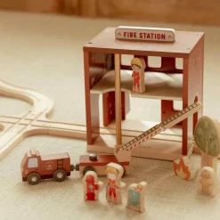 Little Dutch Houten Brandweerkazerne Rood FSC