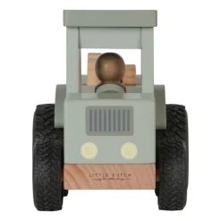Little Dutch Houten Tractor met Trailer Little Farm FSC