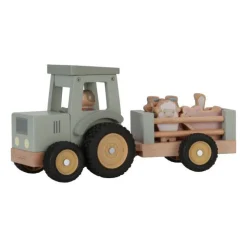 Little Dutch Houten Tractor met Trailer Little Farm FSC