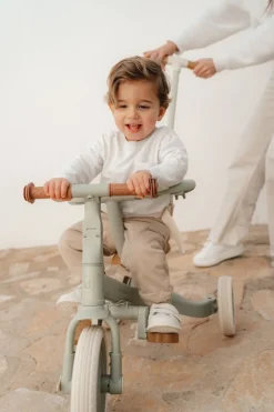 Little Dutch 4-in-1 Driewieler / Loopfiets Green Leaf