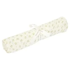 Little Dutch Swaddle Blueberry Leaves Groen 120 x 120