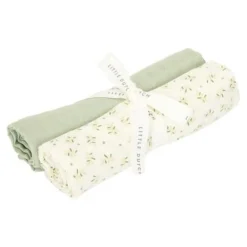 Little Dutch Swaddles Blueberry Leaves/Pure Sage 70 x 70