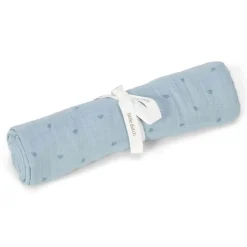 Little Dutch Swaddles Pure Denim Blue 120 x 120