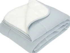 Little Dutch Wiegdeken Pure Teddy Soft Blue