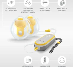 Medela Freestyle Hands-Free Dubbele Elektrische Borstkolf