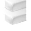 Meyco Hoeslaken Co-sleeper Jersey Wit 2-Pack