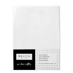 Meyco Hoeslaken Co-sleeper Jersey Wit 2-Pack