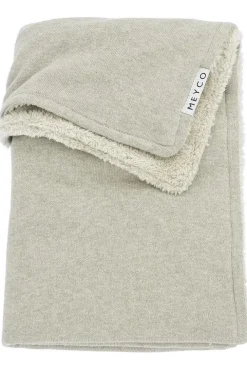 Meyco Ledikantdeken Basic Knit Teddy Sand Melange