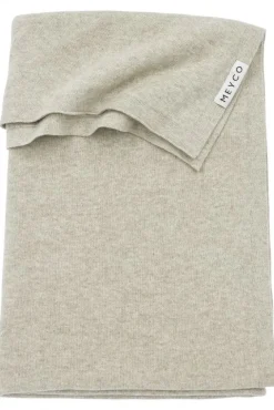 Meyco Ledikantdeken Basic Knit Sand Melange