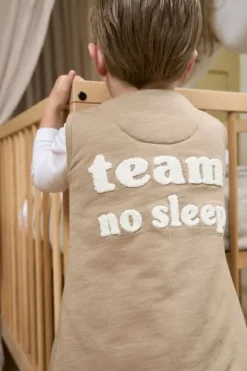 Meyco Slaapoverall Jumper Slub Team No Sleep Taupe/Offwhite