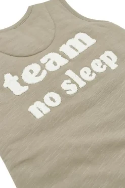 Meyco Slaapoverall Jumper Slub Team No Sleep Taupe/Offwhite