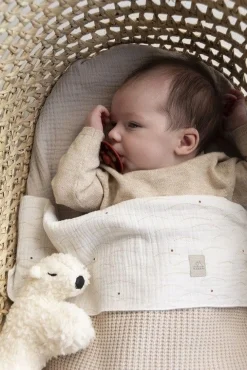 Nanami Ledikantdeken Knit Rib Enkel Naturel