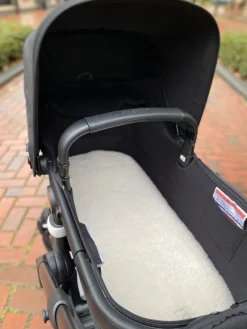Nanami Woolen Inlay Kinderwagen/Babynestje Off White