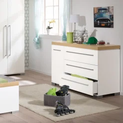 Paidi - Commode Kira XL Krijtwit - Eiken Nebraska