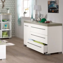 Paidi - Commode Kira XL Krijtwit - Eiken Nautik
