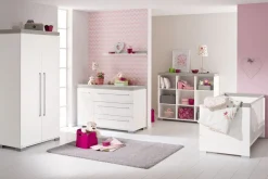 Paidi 3 delige Babykamer Kira Krijtwit - Eiken Nautik