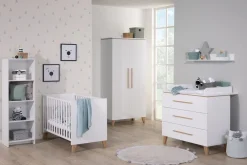 Paidi - Transland 3 delige Babykamer Vito Mira Krijtwit - Eiken