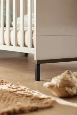 Paidi - Yuny 3 delige Babykamer Lovely Aliv Off white - Dark Walnut