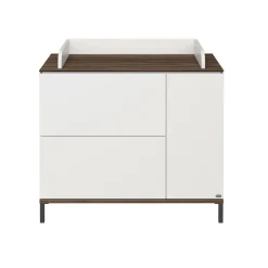 Paidi - Yuny 3 delige Babykamer Lovely Aliv Off white - Dark Walnut