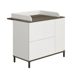 Paidi - Yuny 3 delige Babykamer Lovely Aliv Off white - Dark Walnut
