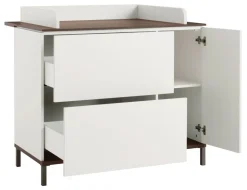 Paidi - Yuny Commode Lovely Aliv Off White - Dark Walnut