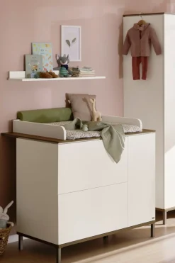Paidi - Yuny Commode Lovely Aliv Off White - Dark Walnut
