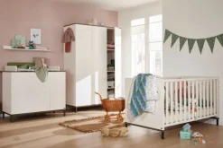 Paidi - Yuny Commode Lovely Aliv Off White - Dark Walnut