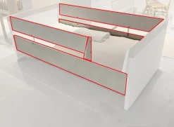 Paidi Ombouwset voor Ledikant 70 x 140 Krijtwit