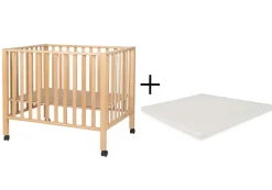 Pericles Box Amy Naturel met Wielen en Boxmatras