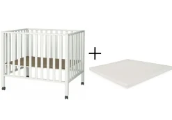 Pericles Box Amy Wit met Wielen en Boxmatras